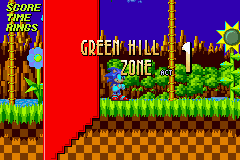 Sonic Engine GBA Title Screen